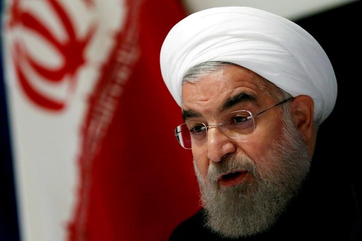 © Reuters. روحاني: يمكن التخلي عن الاتفاق النووي في ساعات إذا فرضت أمريكا عقوبات جديدة