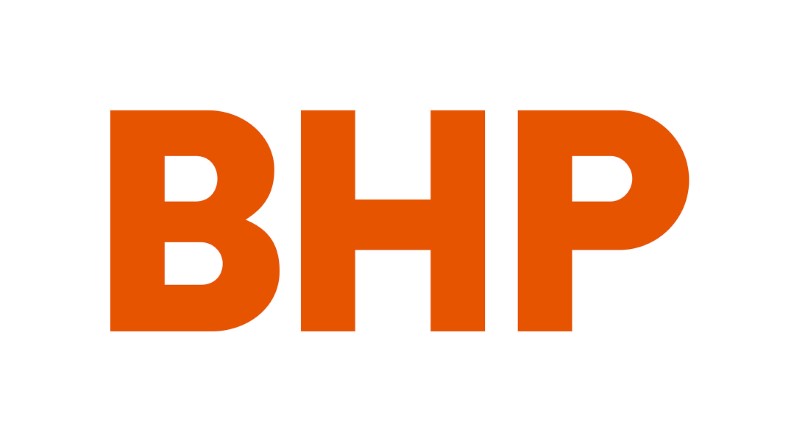 © Reuters. FILE PHOTO -Australian mining company BHP's new corporate logo