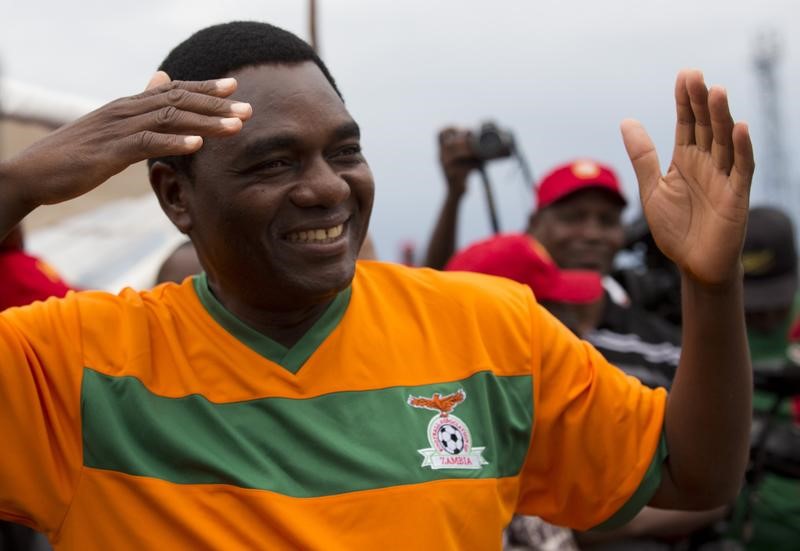 © Reuters. إطلاق سراح زعيم المعارضة في زامبيا بعد إسقاط تهم الخيانة عنه