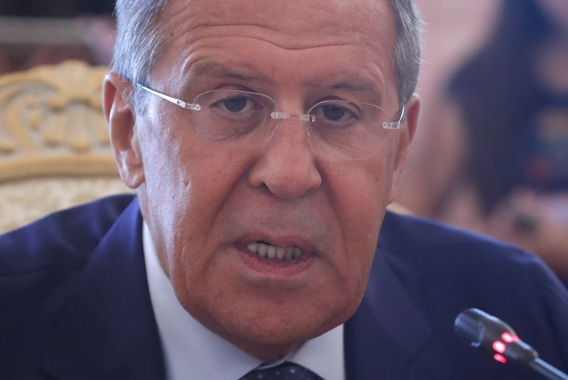 © Reuters. Ministro de Relações Exteriores da Rússia, Sergei Lavrov, em Moscou