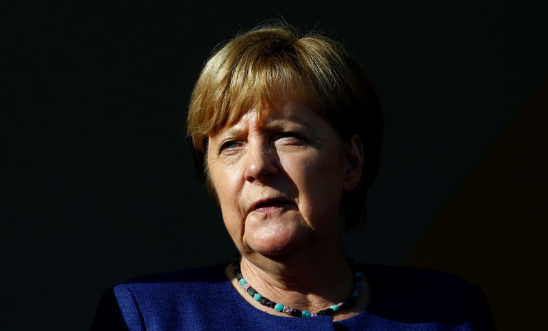 © Reuters. Chanceler alemã, Angela Merkel, durante evento de campanha em Gelnhausen, Alemanha