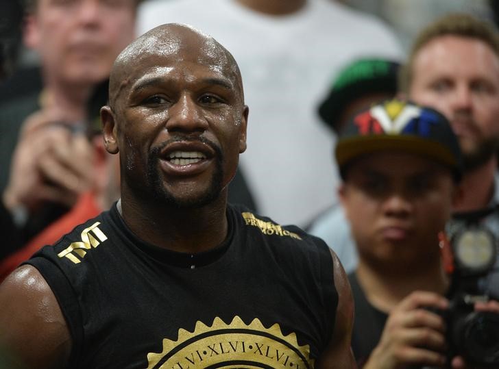 © Reuters. Boxing: Mayweather Media Workout