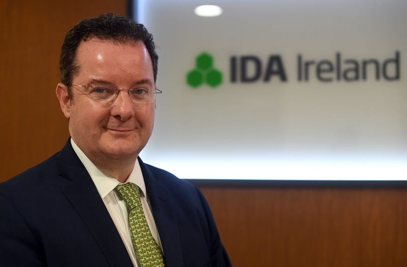 © Reuters. Kieran Donoghue, IDA Ireland's head of International Financial Services poses for a photograph in London
