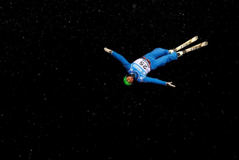 © Reuters. Freestyle Skiing - FIS Snowboarding and Freestyle Skiing World Championships - Men's Aerials training