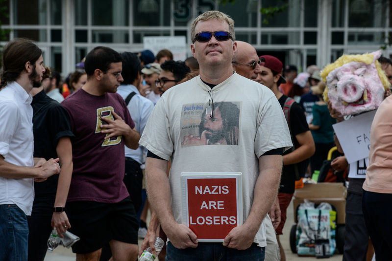 © Reuters. Multitud se congrega previo a Boston Free Speech Rally, en Boston, EEUU