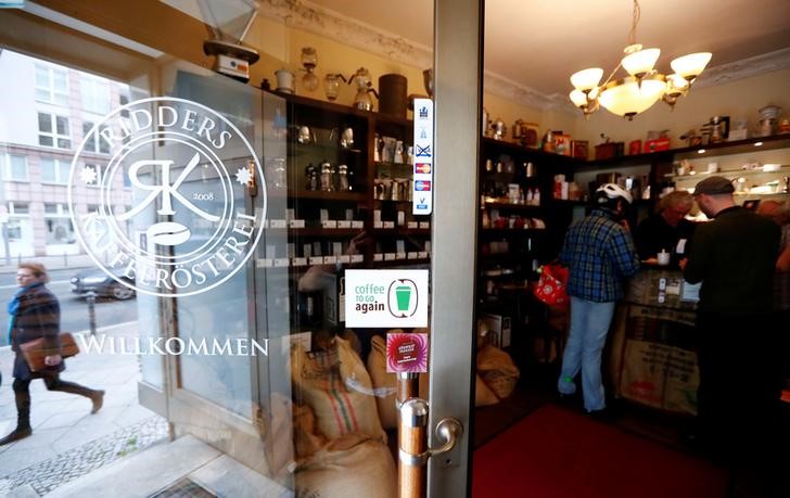 © Reuters. General view shows shop floor at Ridders Coffee roastery in Berlin