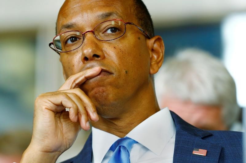 © Reuters. FILE PHOTO: U.S. Disarmament Ambassador Wood attends the Conference on Disarmament at the UN in Geneva