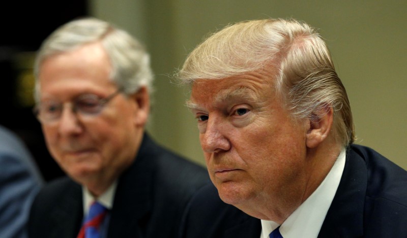 © Reuters. Trump hosts a House and Senate leadership lunch at the White House in Washington