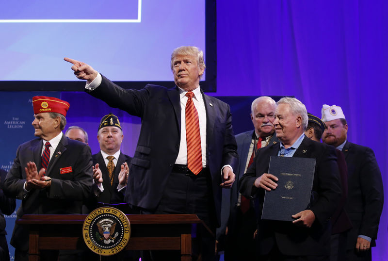 © Reuters. Trump durante cerimônia em Nevada