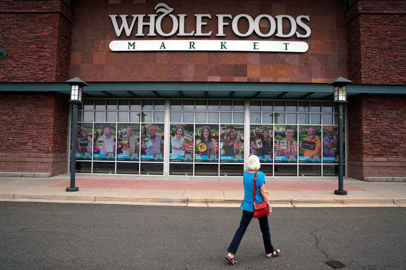 © Reuters. A customer enters the Whole Foods Market in Superior