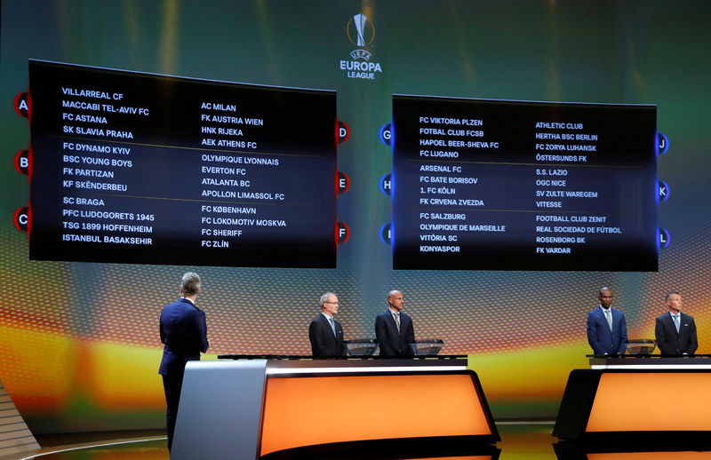 © Reuters. La Real Sociedad, en un grupo complicado en la Liga Europa
