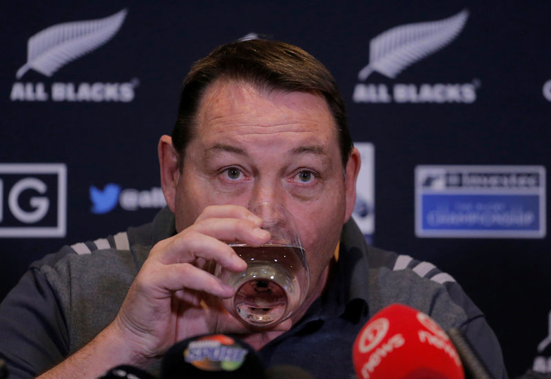 © Reuters. Rugby Union - All Blacks Press Conference - Sydney, Australia