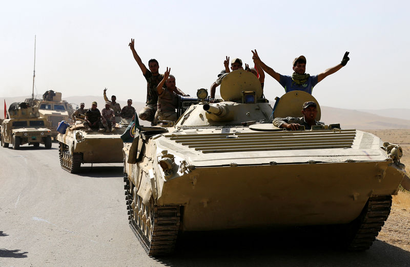 © Reuters. القوات العراقية تواجه مقاومة عنيفة من الدولة الإسلامية في معركة تلعفر النهائية