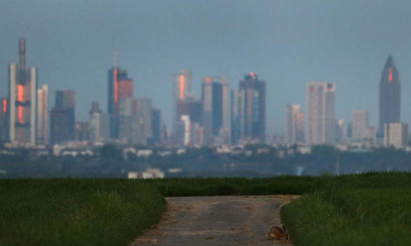 © Reuters. FILE PHOTO: The skyline of Frankfurt