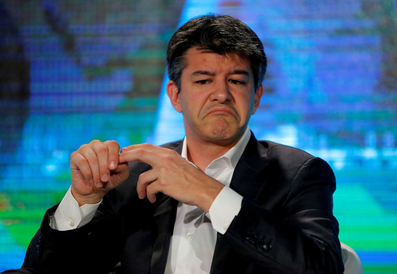 © Reuters. FILE PHOTO - Uber CEO Travis Kalanick attends the summer World Economic Forum in Tianjin