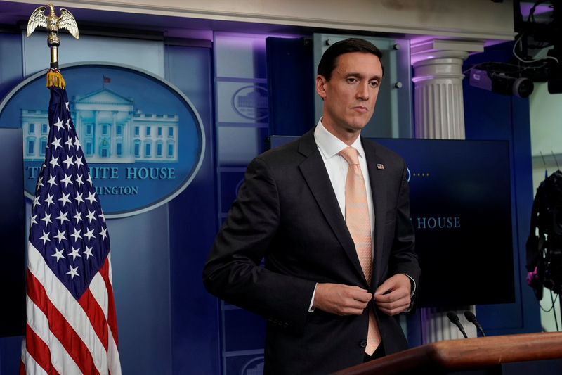 © Reuters. White House Homeland Security Advisor Bossert speaks during a news briefing at the White House in Washington