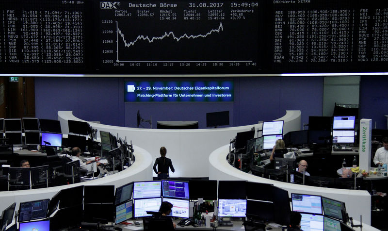 © Reuters. Los resultados impulsan a las bolsas europeas; Indivior se desploma