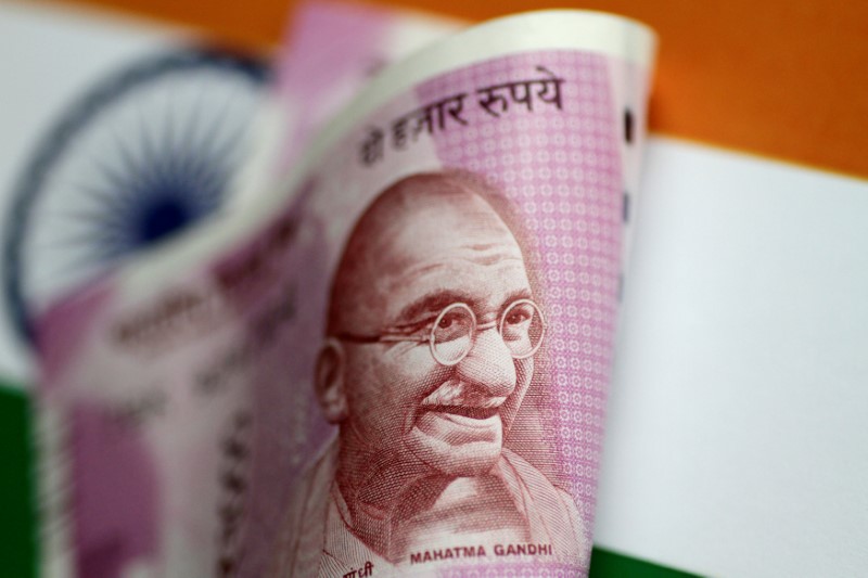 © Reuters. FILE PHOTO: Illustration photo of an India Rupee note
