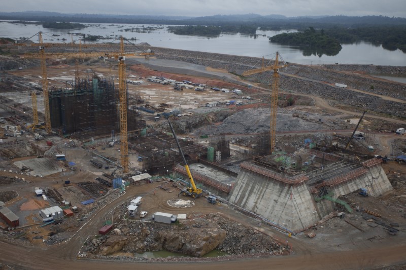 © Reuters. Visão geral das obras da hidrelétrica de Belo Monte, em Pimental, perto de Altamira, no Estado do Pará