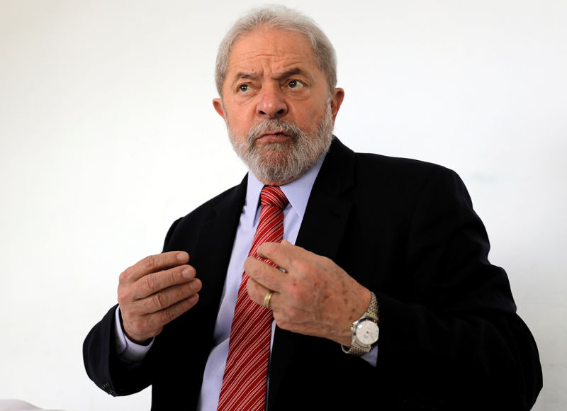 © Reuters. Ex-presidente Luiz Inácio Lula da Silva