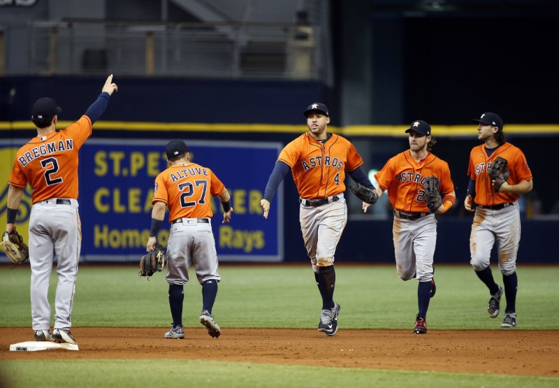 © Reuters. MLB: Texas Rangers at Houston Astros