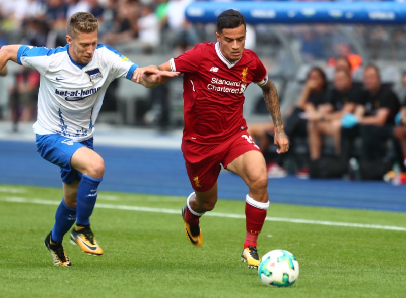 © Reuters. Hertha Berlin vs Liverpool - Pre Season Friendly