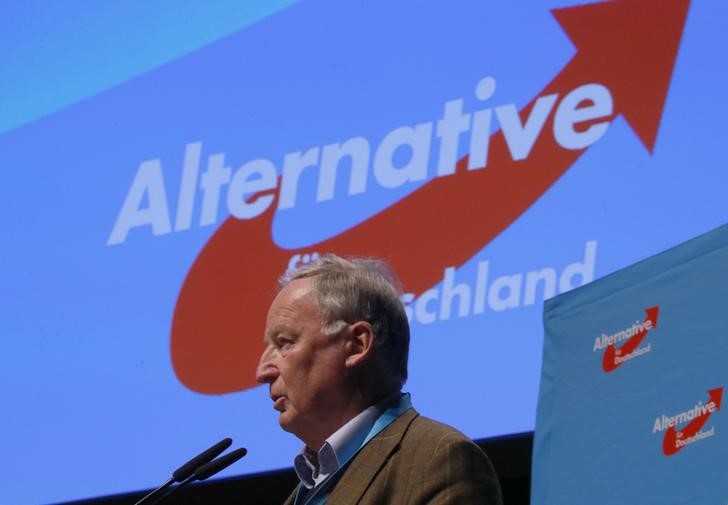 © Reuters. Party congress of Germany's anti-immigration party Alternative for Germany (AFD) in Cologne