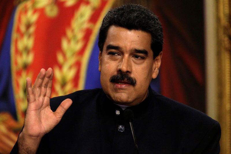 © Reuters. Presidente da Venezuela, Nicolás Maduro, durante coletiva de imprensa, em Caracas