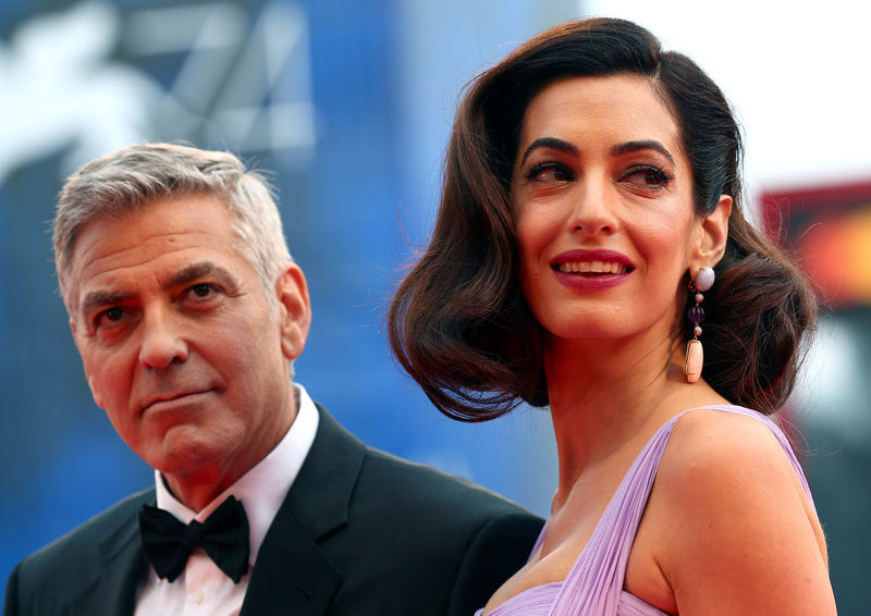 © Reuters. ¿Habrá más bebés Clooney? No es probable, dice Amal Clooney
