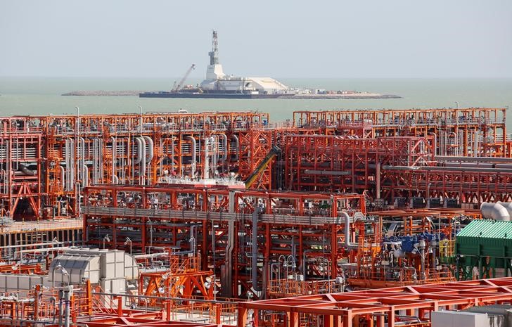 © Reuters. Нефтяное месторождение Кашаган в Каспийском море