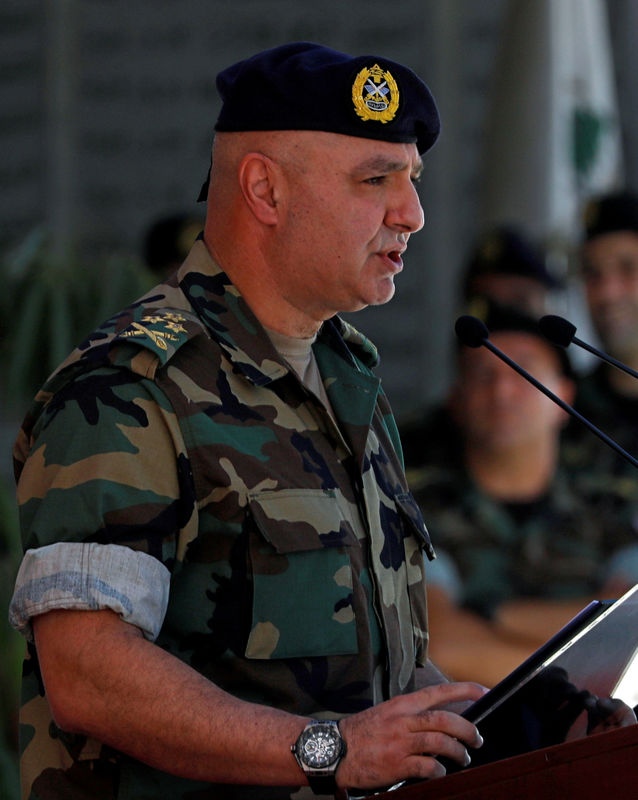 © Reuters. قائد الجيش اللبناني: الجيش ينتشر على طول الحدود الشرقية