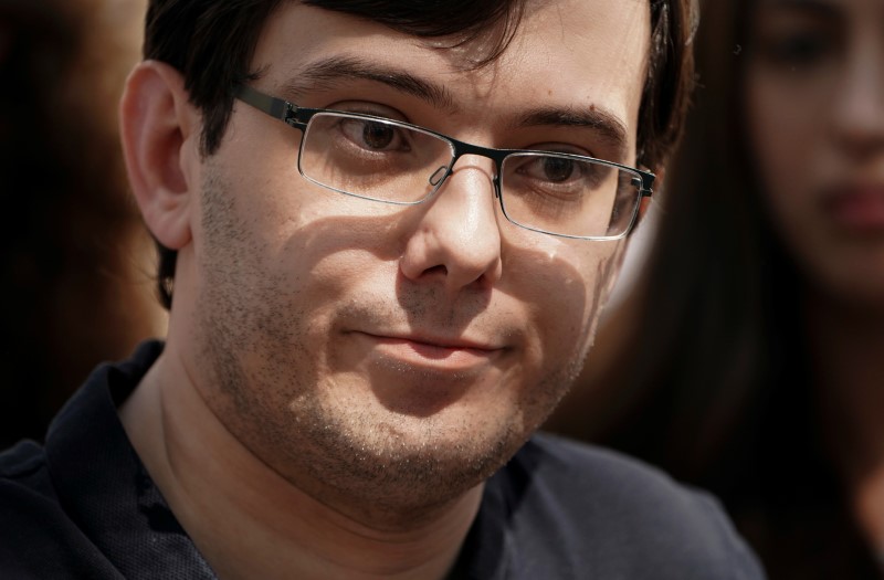 © Reuters. Former drug company executive Martin Shkreli exits U.S. District Court after being convicted of securities fraud, in the Brooklyn borough of New York City