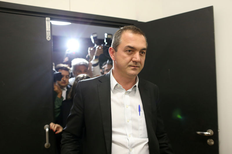 © Reuters. O empresário brasileiro Joesley Batista após prestar depoimento em Brasília