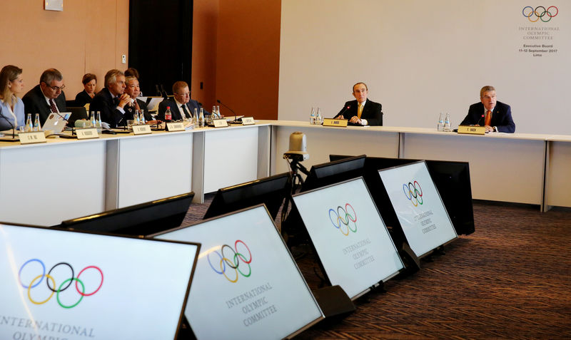 © Reuters. International Olympic Committee (IOC) President Thomas Bach