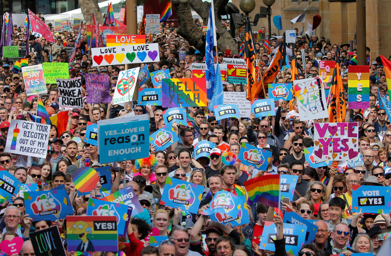 © Reuters. Australia vota hasta octubre si legalizar el matrimonio homosexual