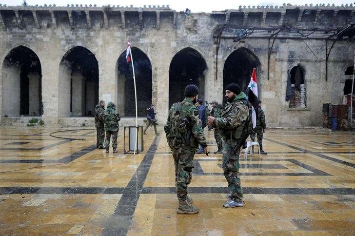 © Reuters. الجيش الروسي: قوات الحكومة السورية تسيطر على 85% من سوريا