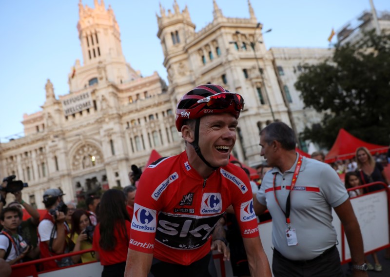 © Reuters. Froome competirá en la prueba contrarreloj del mundial de ciclismo