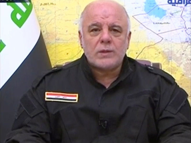 © Reuters. رئيس الوزراء العراقي يقول استفتاء كردستان على الانفصال "غير دستوري"