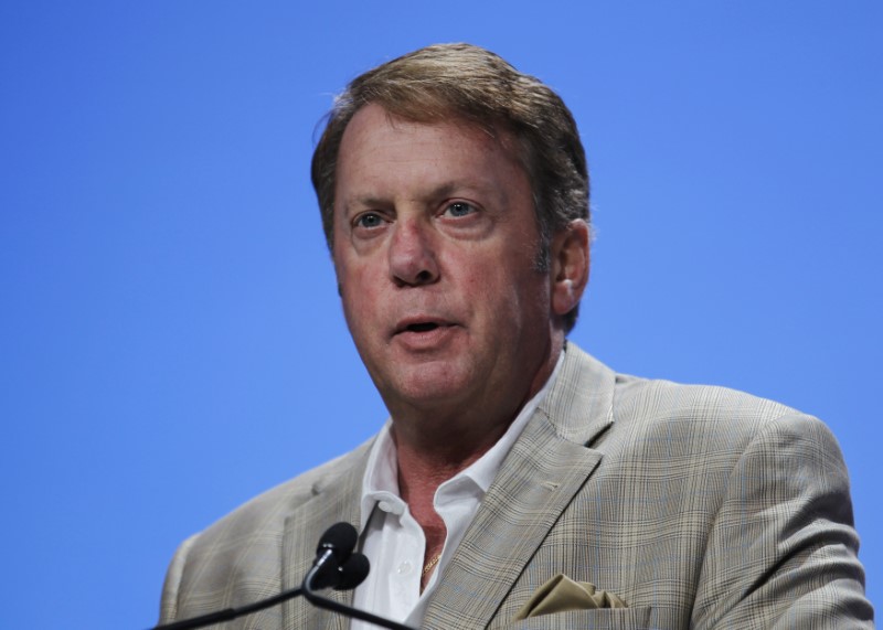 © Reuters. Duffy, executive chairman of CME, speaks at the International Futures Conference in Florida