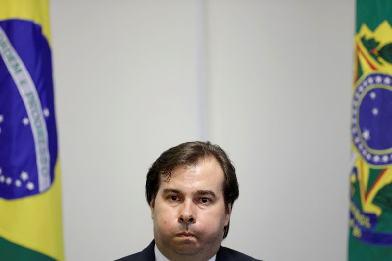 © Reuters. Rodrigo Maia, presidente da Câmara dos Deputados do Brasil, durante cerimônia em Brasília