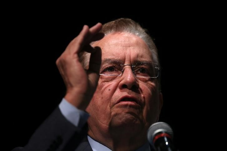 © Reuters. Presidente do BNDES, Paulo Rabello de Castro, fala durante cerimônia no Rio de Janeiro, Brasil