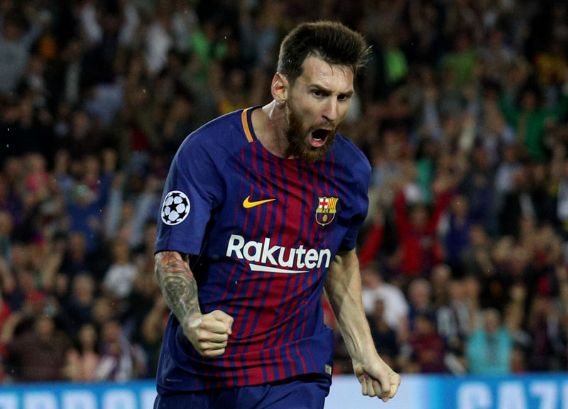 © Reuters. Messi ya juega bajo un nuevo contrato, dice el presidente del Barcelona