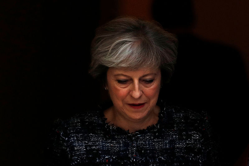 © Reuters. Primeira-ministra britânica, Theresa May, em Londres