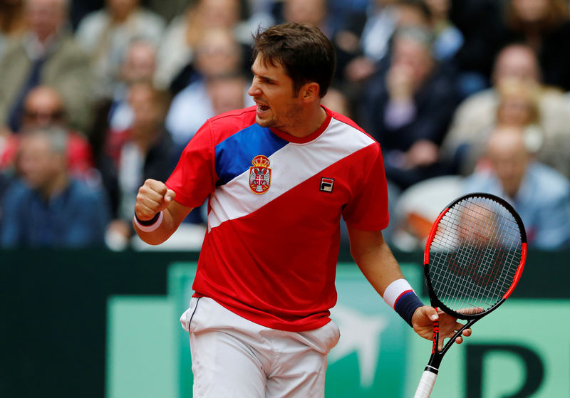 © Reuters. Davis Cup - Semi-Final - France vs Serbia