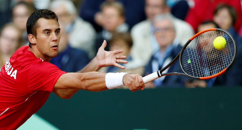 © Reuters. Davis Cup - Semi-Final - France vs Serbia