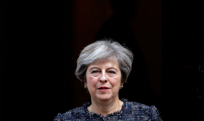 © Reuters. Theresa May durante evento em Londres