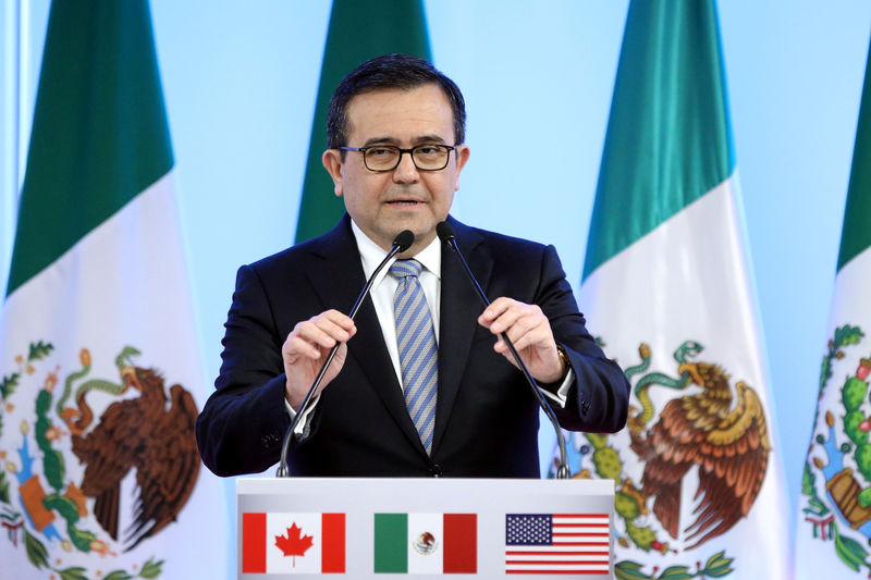 © Reuters. FILE PHOTO: Mexico's Economy Minister Ildefonso Guajardo addresses the media in Mexico City