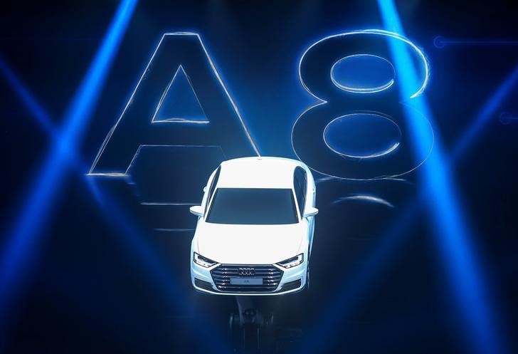 © Reuters. Lançamento do Audi A8 em Barcelona, Espanha