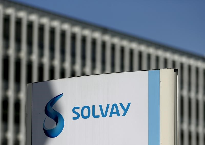 © Reuters. SOLVAY CÈDE SON ACTIVITÉ DE POLYAMIDES À BASF