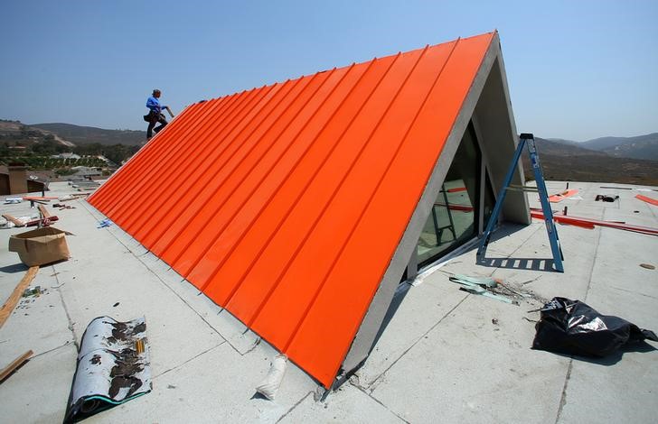 © Reuters. Home under construction in San Diego